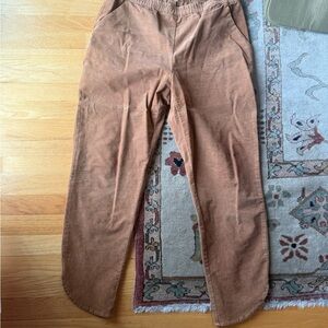 Marine Layer Cord Allison Pant in Camel, Large